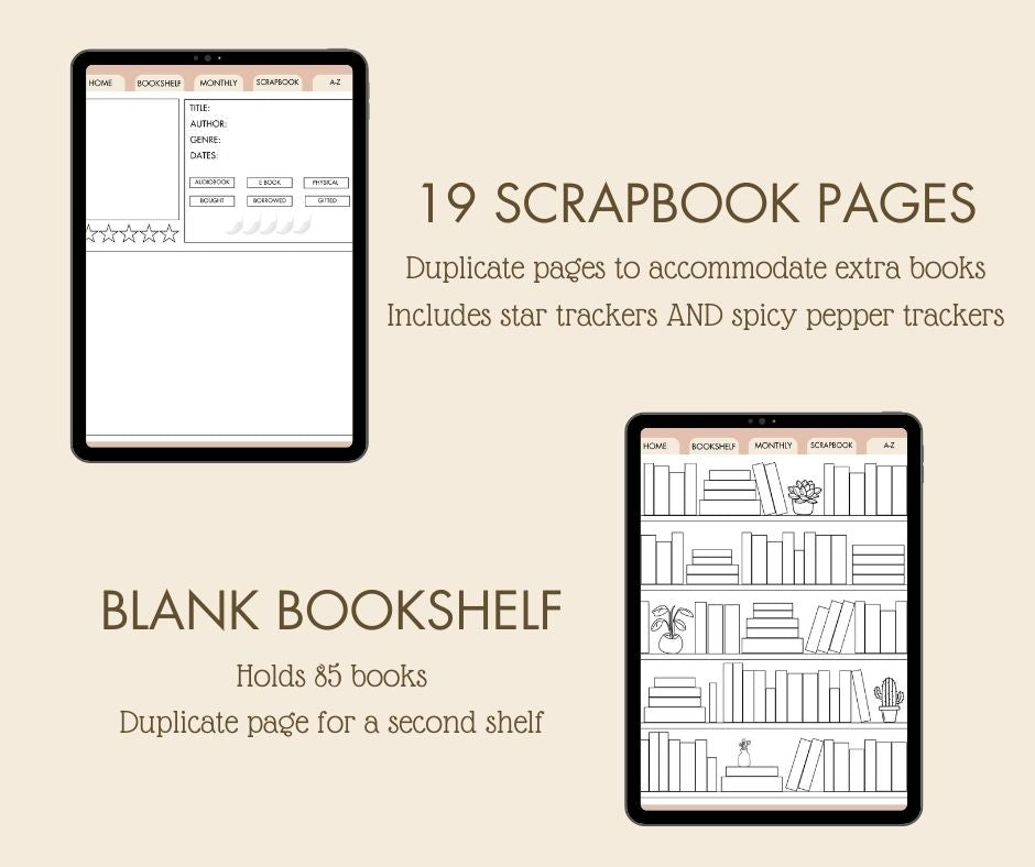 Reading Journal and Book Tracker