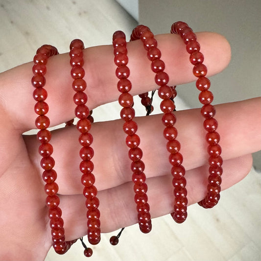 Adjustable Carnelian Bracelet