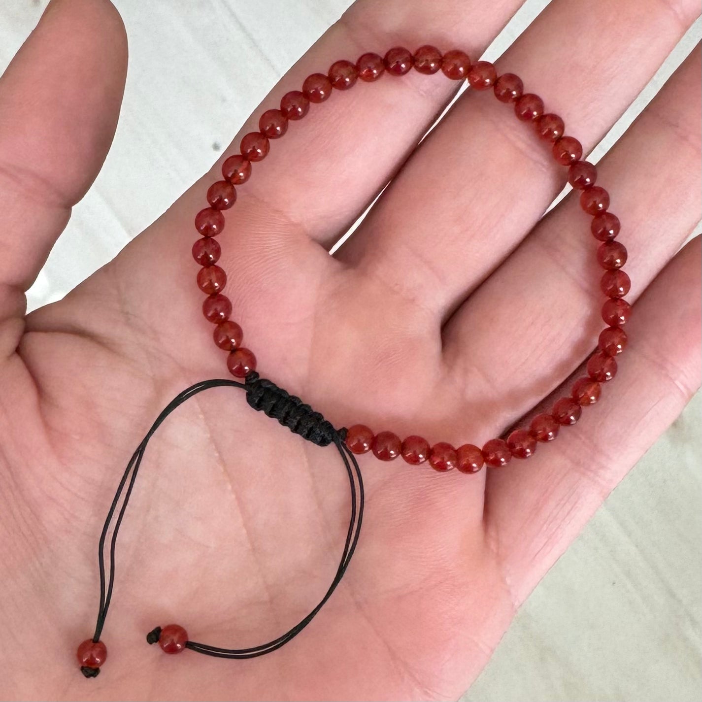 Adjustable Carnelian Bracelet