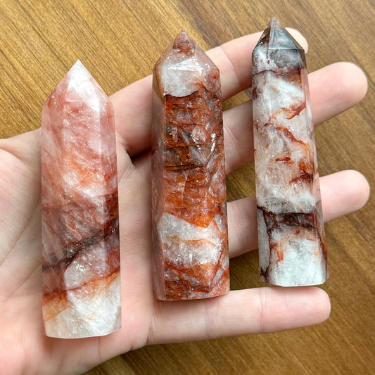 Fire Quartz/Hematoid Quartz Point