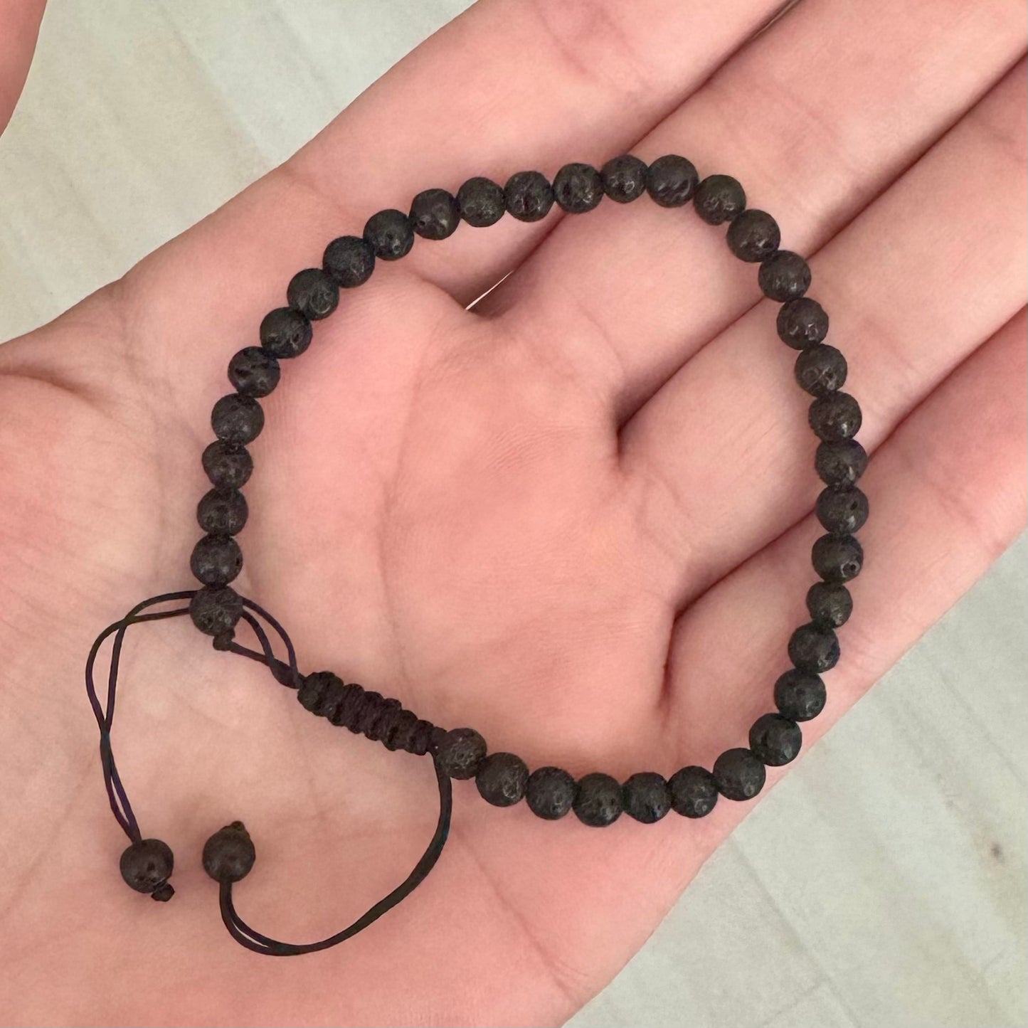 Adjustable Lava Stone Bracelet