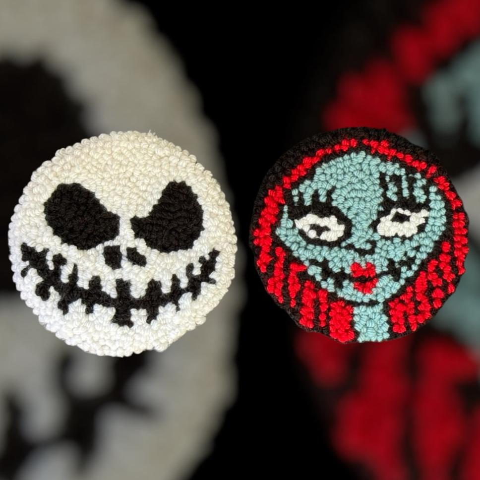 Jack & Sally Mug Rugs