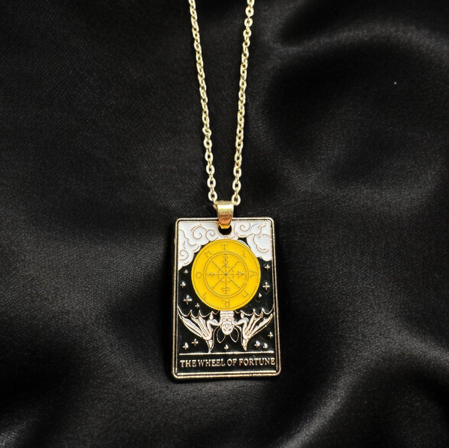 Wheel of Fortune Tarot Necklace